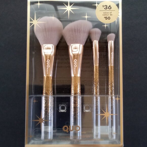 QUO BEAUTY FACE BRUSHES, COMPLEXION WEDGE TRIO and FLAWLESS FACE SET, 7 in TOTAL - Picture 4 of 11